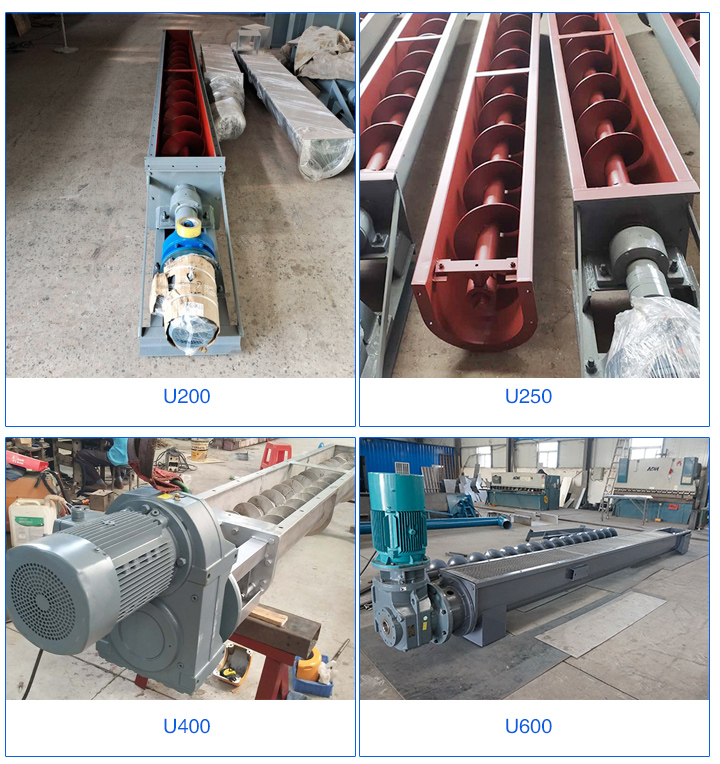 輸送量決定了螺旋輸送機型號的選擇，用戶所需輸送物料的產量越大，選擇的螺旋給料機型號也就越大